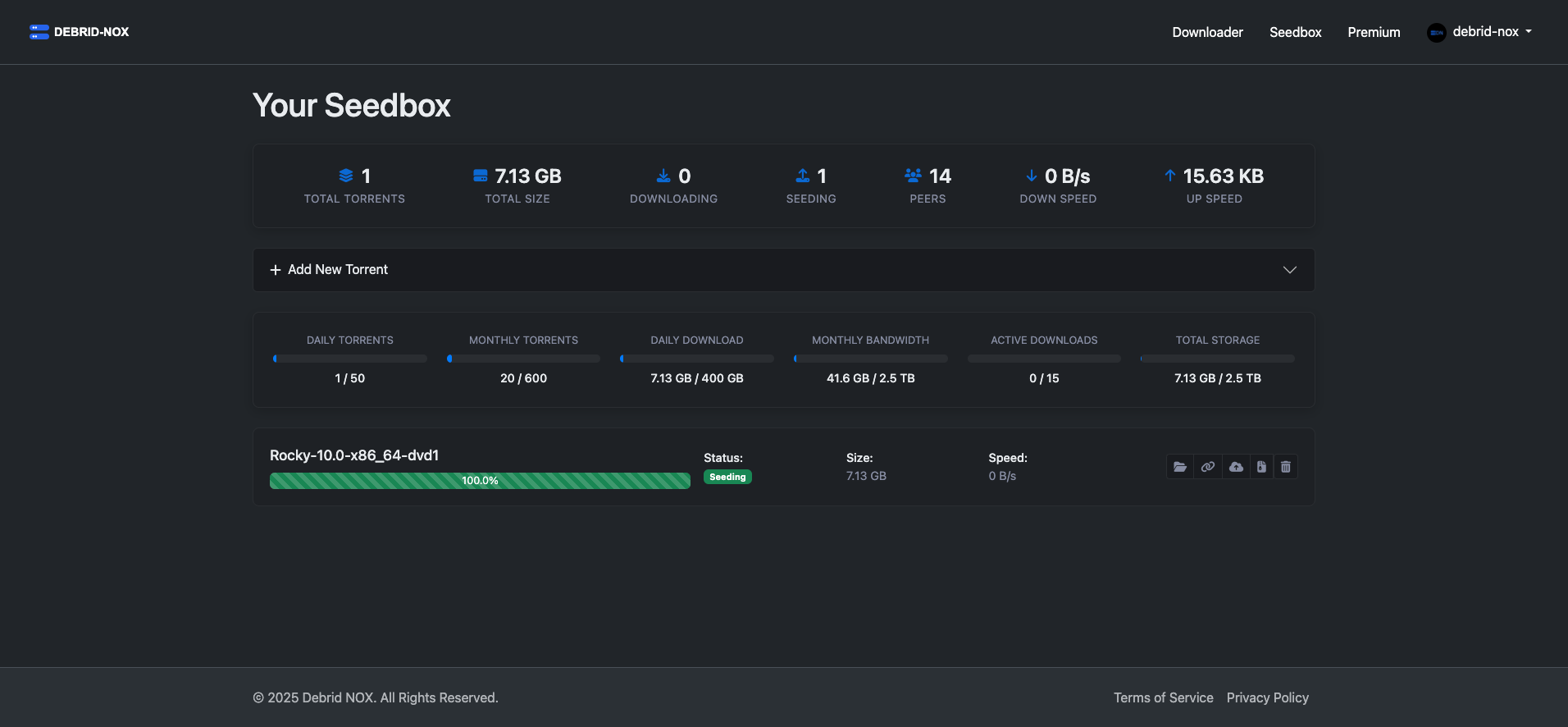 Seedbox Screenshot